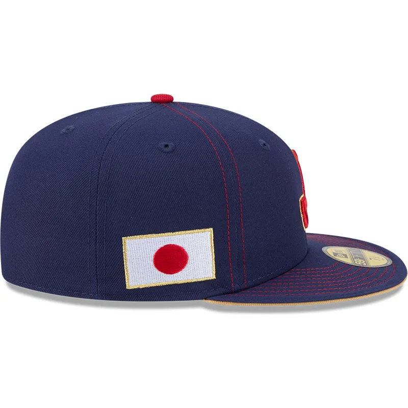 marineblaue-angepasste-59fifty-flatcap-japan-2026-world-baseball-classic-von-new-era