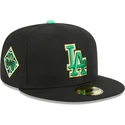 schwarze-anliegende-59fifty-flatcap-saint-patrick-s-day-der-los-angeles-dodgers-mlb-von-new-era