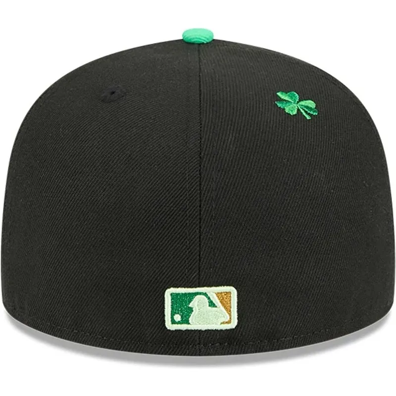 schwarze-anliegende-59fifty-flatcap-saint-patrick-s-day-der-los-angeles-dodgers-mlb-von-new-era