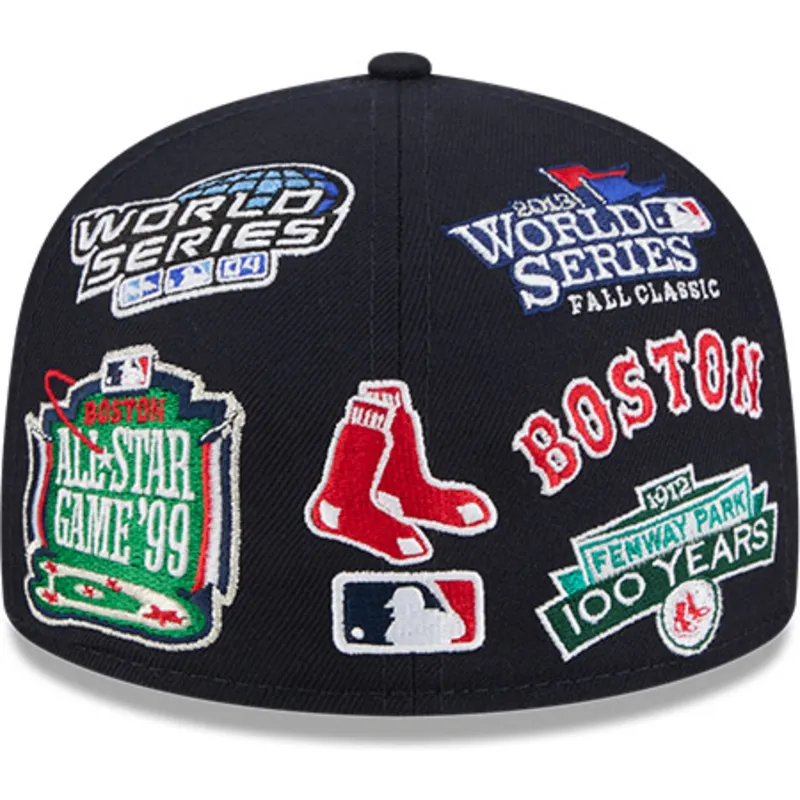 marineblaue-anliegende-59fifty-all-over-flat-cap-der-boston-red-sox-mlb-von-new-era
