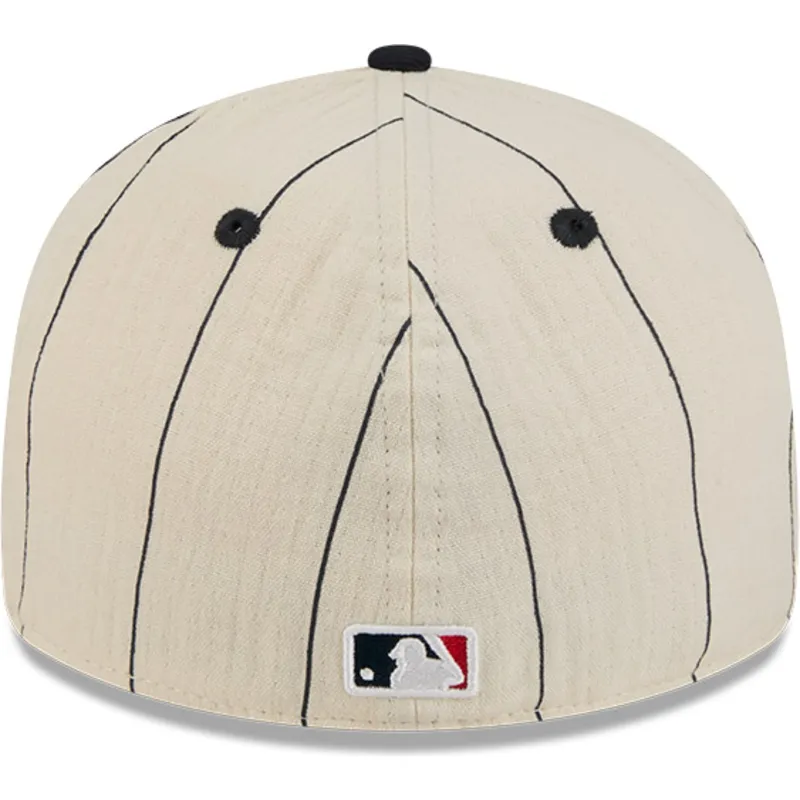 casquette-courbee-beige-ajustee-59fifty-retro-crown-linen-atlanta-braves-mlb-new-era