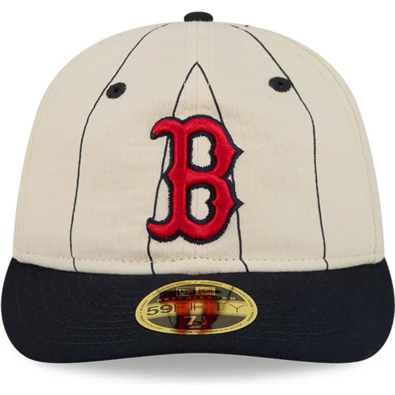 beige-gebogene-angepasste-59fifty-retro-crown-linen-kappe-von-boston-red-sox-mlb-von-new-era