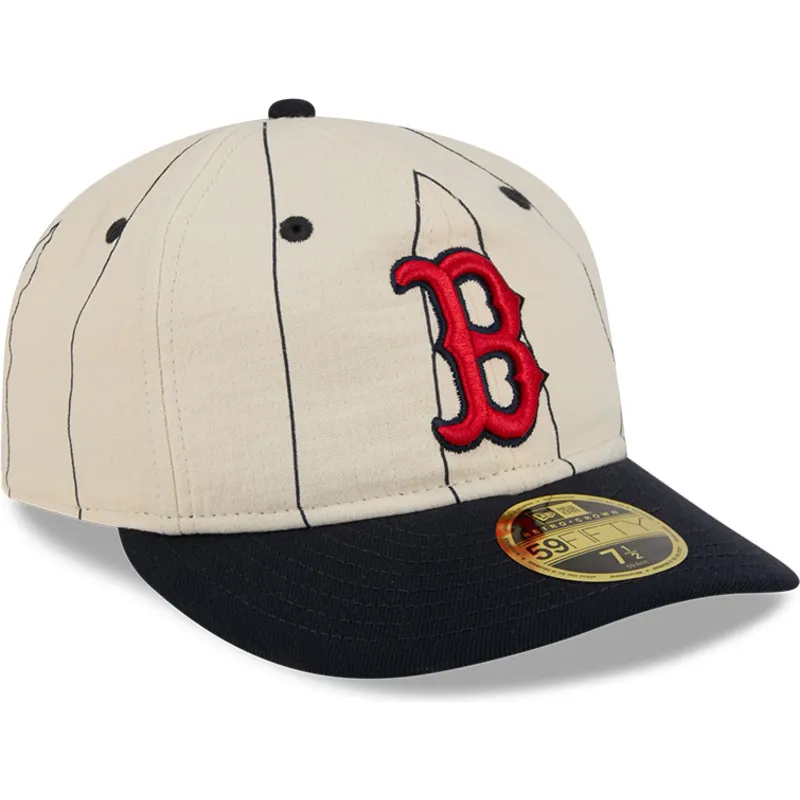 casquette-courbee-beige-ajustee-59fifty-retro-crown-linen-boston-red-sox-mlb-new-era