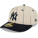 beige-gebogene-angepasste-59fifty-retro-crown-linen-kappe-der-new-york-yankees-mlb-von-new-era