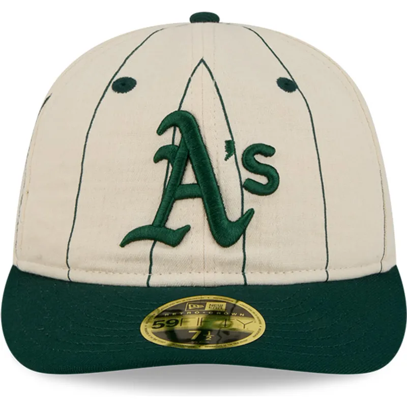beige-gebogene-angepasste-59fifty-retro-crown-linen-kappe-von-oakland-athletics-mlb-von-new-era