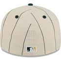 beige-gebogene-angepasste-59fifty-retro-crown-linen-kappe-von-oakland-athletics-mlb-von-new-era
