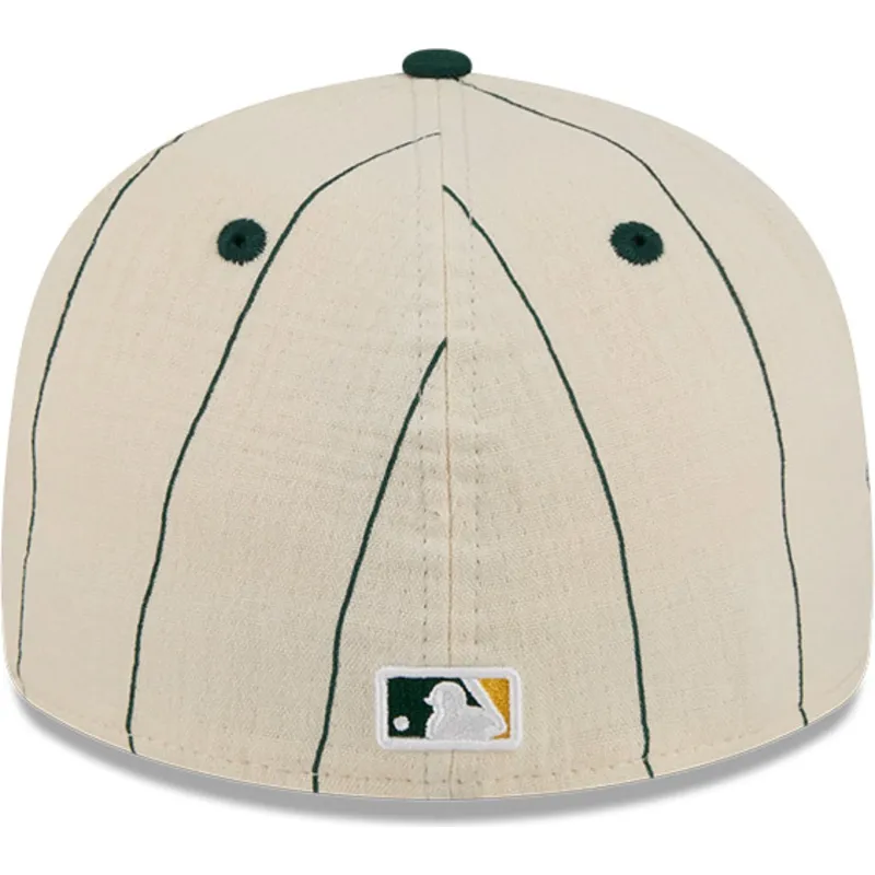 beige-gebogene-angepasste-59fifty-retro-crown-linen-kappe-von-oakland-athletics-mlb-von-new-era