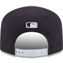 marineblaue-gebogene-snapback-kappe-19twenty-spring-training-der-new-york-yankees-mlb-von-new-era