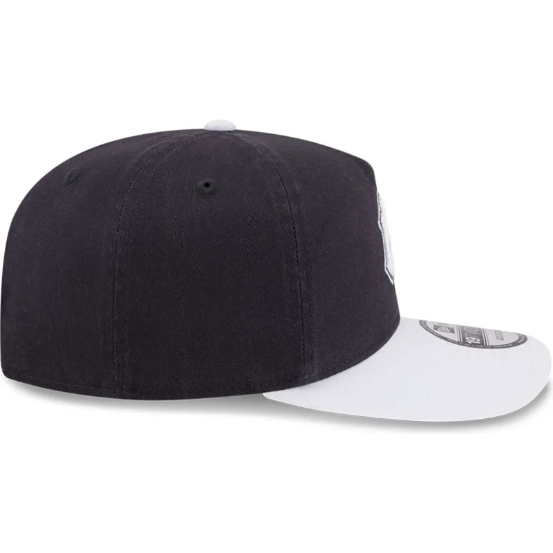 marineblaue-gebogene-snapback-kappe-19twenty-spring-training-der-new-york-yankees-mlb-von-new-era
