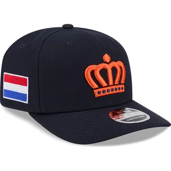 Mützen gebogen marineblau snapback 9SEVENTY Stretch Snap The Netherlands 2026 World Baseball Classic der World Baseball Classic von New Era