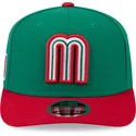 grune-und-rote-gebogene-kappe-snapback-9seventy-stretch-snap-mexico-2026-world-baseball-classic-von-new-era
