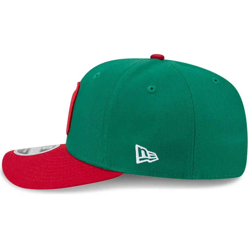 grune-und-rote-gebogene-kappe-snapback-9seventy-stretch-snap-mexico-2026-world-baseball-classic-von-new-era