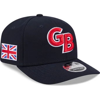 Mützen gebogen marineblau snapback 9SEVENTY Stretch Snap Great Britain 2026 World Baseball Classic der World Baseball Classic von New Era