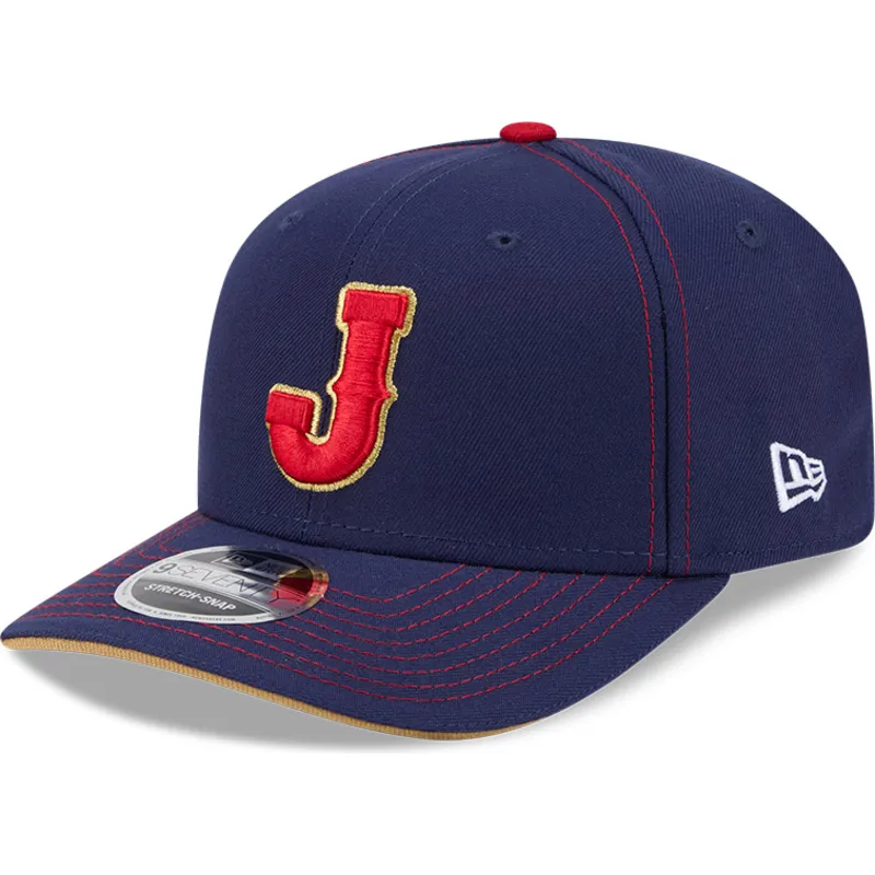 casquette-courbee-bleue-marine-snapback-9seventy-stretch-snap-japan-2026-world-baseball-classic-new-era