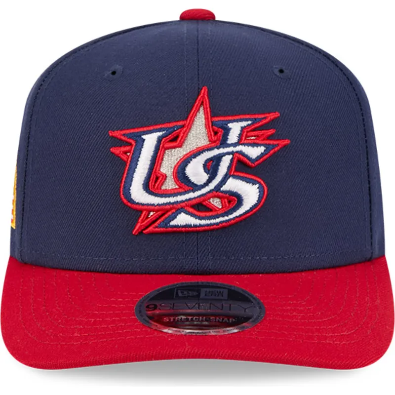 casquette-courbee-bleue-marine-et-rouge-snapback-9seventy-stretch-snap-usa-2026-world-baseball-classic-new-era