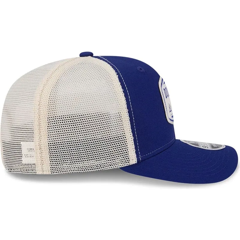 trucker-cap-blau-9seventy-stretch-snap-patch-der-los-angeles-dodgers-mlb-von-new-era