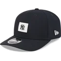marineblaue-gebogene-snapback-kappe-9seventy-stretch-snap-clubhouse-der-new-york-yankees-mlb-von-new-era