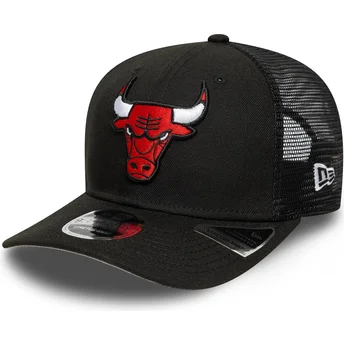 Mützen gebogen schwarz snapback 9SEVENTY Stretch Snap Eg der Chicago Bulls NBA von New Era