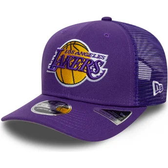 Mützen gebogen violett snapback 9SEVENTY Stretch Snap Eg der Los Angeles Lakers NBA von New Era