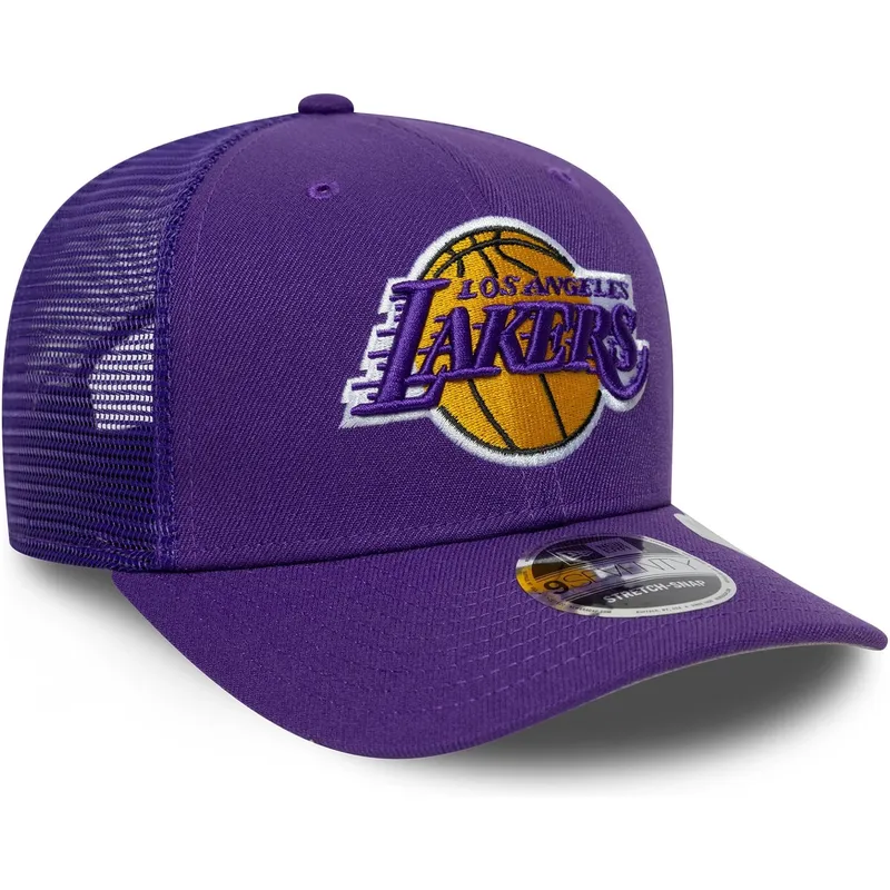 casquette-trucker-violette-9seventy-stretch-snap-eg-los-angeles-lakers-nba-new-era