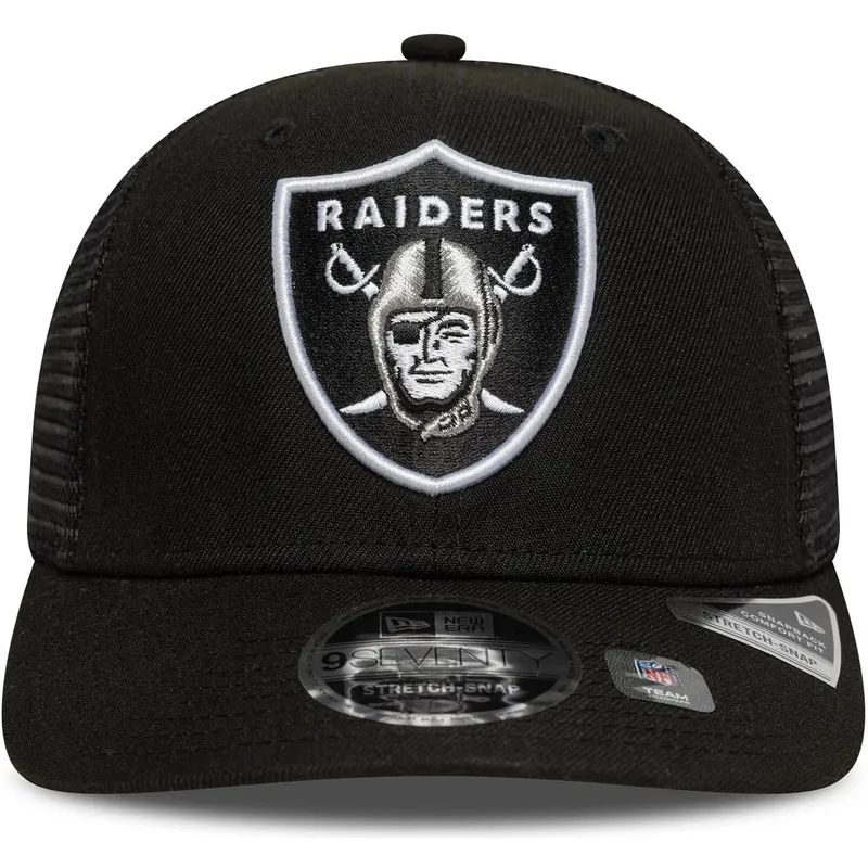 schwarze-trucker-kappe-9seventy-stretch-snap-eg-der-las-vegas-raiders-nhl-von-new-era