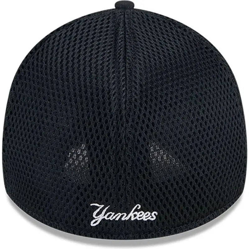 schwarze-angepasste-trucker-kappe-mit-schwarzem-logo-39thirty-evergreen-neo-der-new-york-yankees-mlb-von-new-era schwarze-angepasste-trucker-kappe-mit-schwarzem-logo-39thirty-evergreen-neo-der-new-york-yankees-mlb-von-new-era
