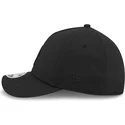 schwarze-gebogene-verstellbare-kappe-mit-schwarzem-logo-39thirty-m-crown-a-frame-der-los-angeles-dodgers-mlb-von-new-era