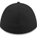schwarze-gebogene-verstellbare-kappe-mit-schwarzem-logo-39thirty-m-crown-a-frame-der-los-angeles-dodgers-mlb-von-new-era