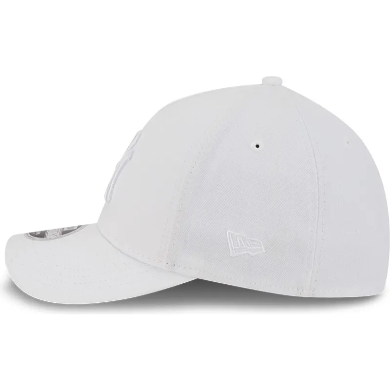 weisse-gebogene-angepasste-kappe-mit-weissem-logo-39thirty-m-crown-a-frame-von-new-york-yankees-mlb-von-new-era