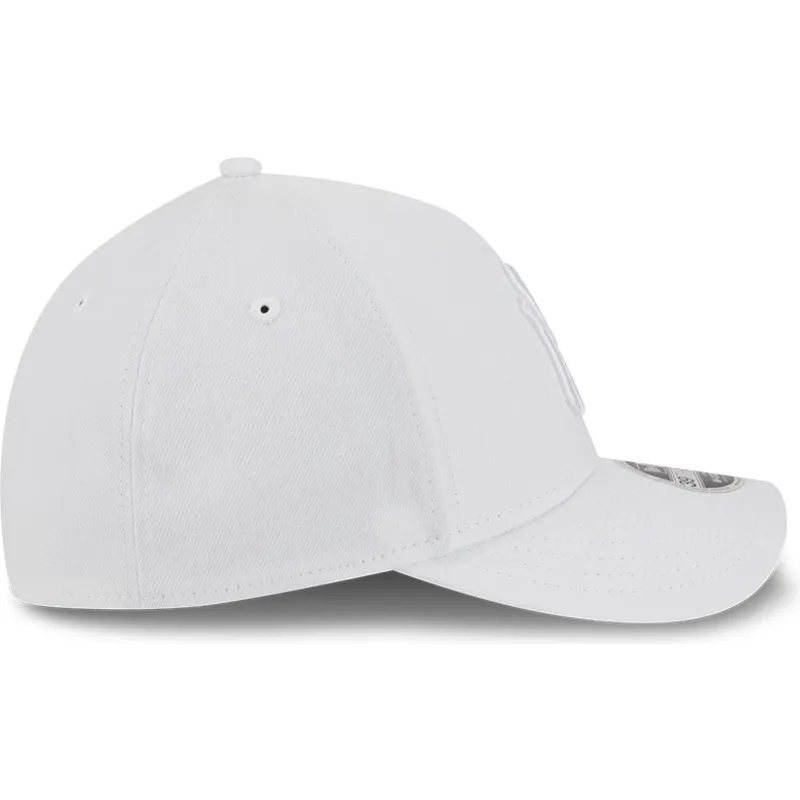 weisse-gebogene-angepasste-kappe-mit-weissem-logo-39thirty-m-crown-a-frame-von-new-york-yankees-mlb-von-new-era