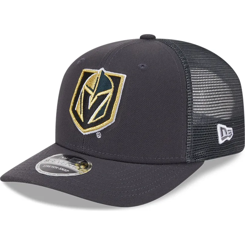 graue-trucker-kappe-9seventy-stretch-snap-evergreen-der-vegas-golden-knights-nhl-von-new-era