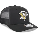 schwarze-trucker-kappe-9seventy-stretch-snap-evergreen-der-pittsburgh-penguins-nhl-von-new-era