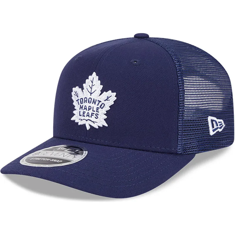 casquette-trucker-bleue-marine-9seventy-stretch-snap-evergreen-toronto-maple-leafs-nhl-new-era