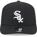 casquette-trucker-noire-9seventy-stretch-snap-evergreen-chicago-white-sox-mlb-new-era