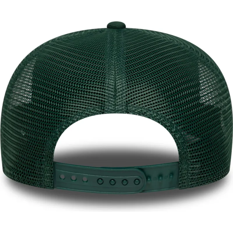 grune-trucker-kappe-9seventy-stretch-snap-evergreen-der-oakland-athletics-mlb-von-new-era