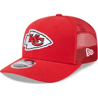 Mützen gebogen rot snapback 9SEVENTY Stretch Snap Evergreen der Kansas City Chiefs NFL von New Era