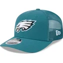 grune-trucker-kappe-9seventy-stretch-snap-evergreen-der-philadelphia-eagles-nfl-von-new-era