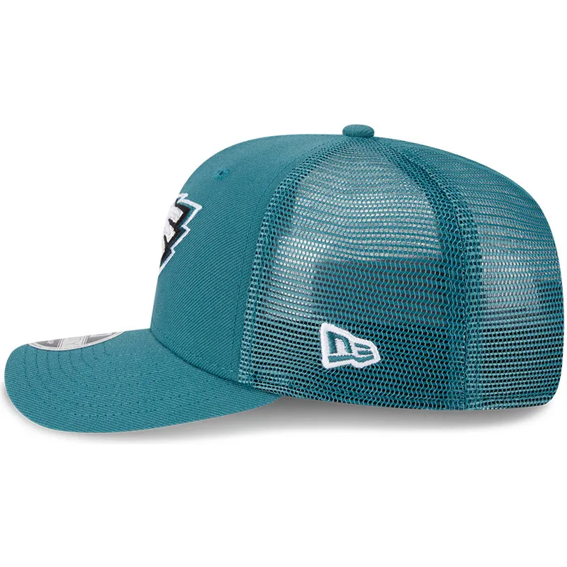 grune-trucker-kappe-9seventy-stretch-snap-evergreen-der-philadelphia-eagles-nfl-von-new-era