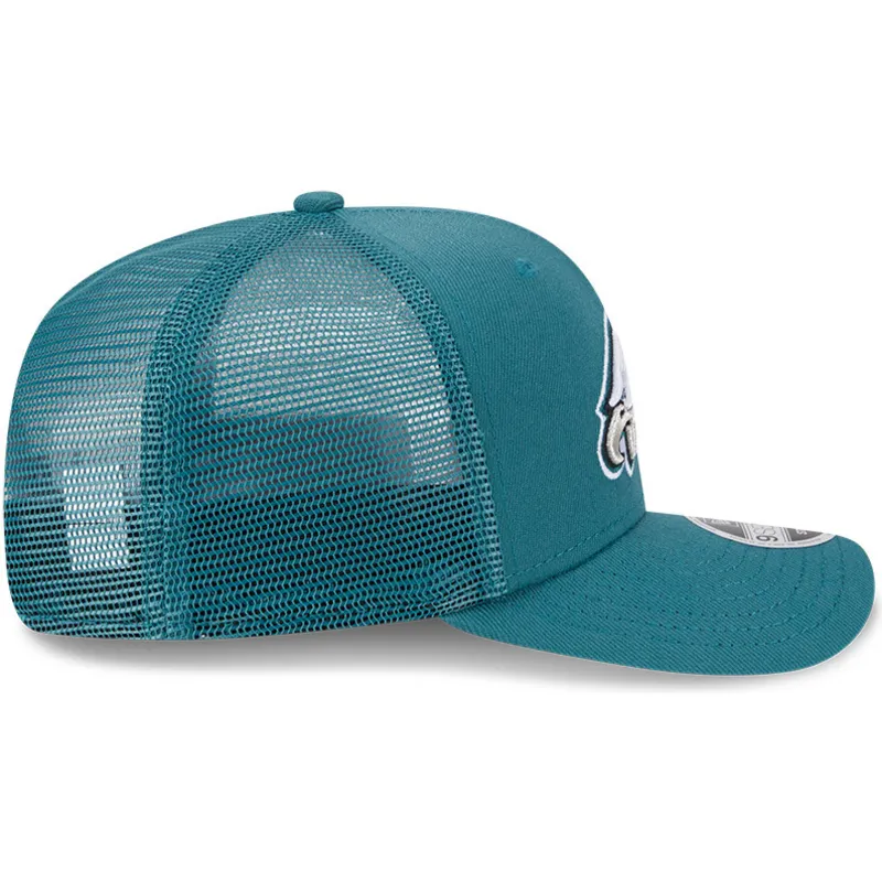 casquette-trucker-verte-9seventy-stretch-snap-evergreen-philadelphia-eagles-nfl-new-era