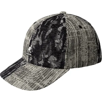 Mützen gebogen schwarz verstellbares band Denim Mashup Black Topstitch von Kangol