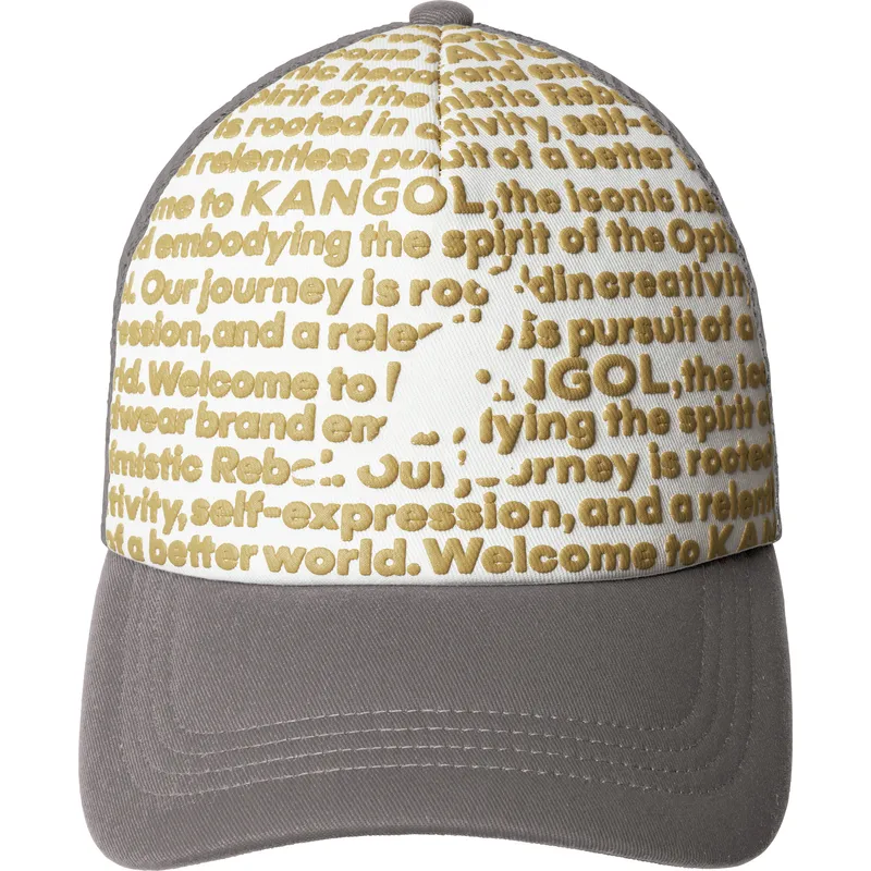 trucker-kappe-grau-fine-print-von-kangol trucker-kappe-grau-fine-print-von-kangol