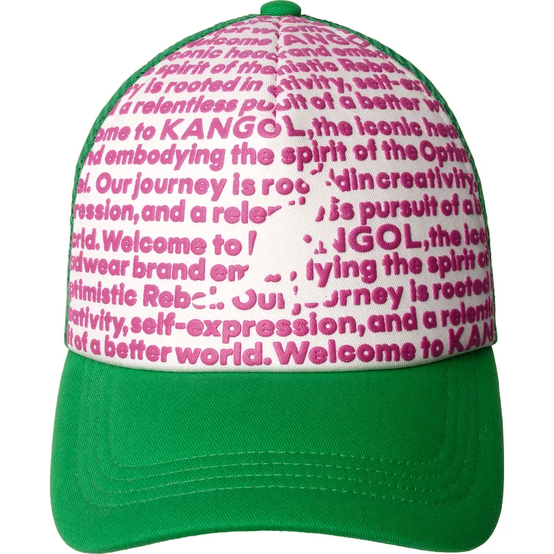 casquette-trucker-verte-fine-print-kangol