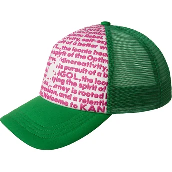 Mützen gebogen grün snapback Fine Print von Kangol