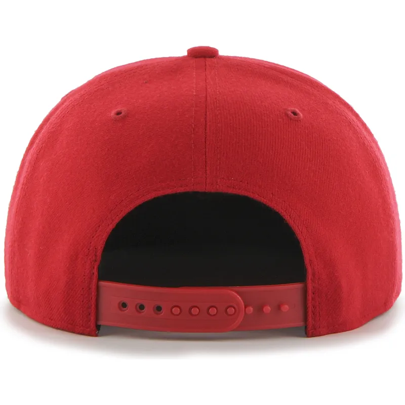 rote-flatcap-snapback-captain-no-shot-von-new-york-yankees-mlb-von-47-brand