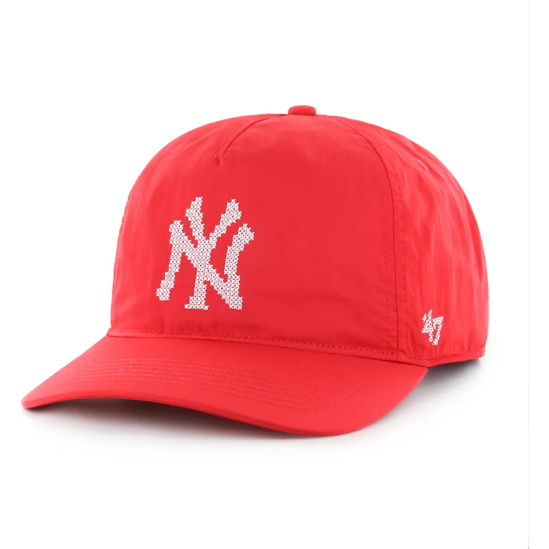 rote-gebogene-snapback-kappe-hitch-lc-eight-bit-hero-der-new-york-yankees-mlb-von-47-brand
