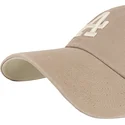 braune-verstellbare-curved-cap-clean-up-ballpark-portabella-der-los-angeles-dodgers-mlb-von-47-brand