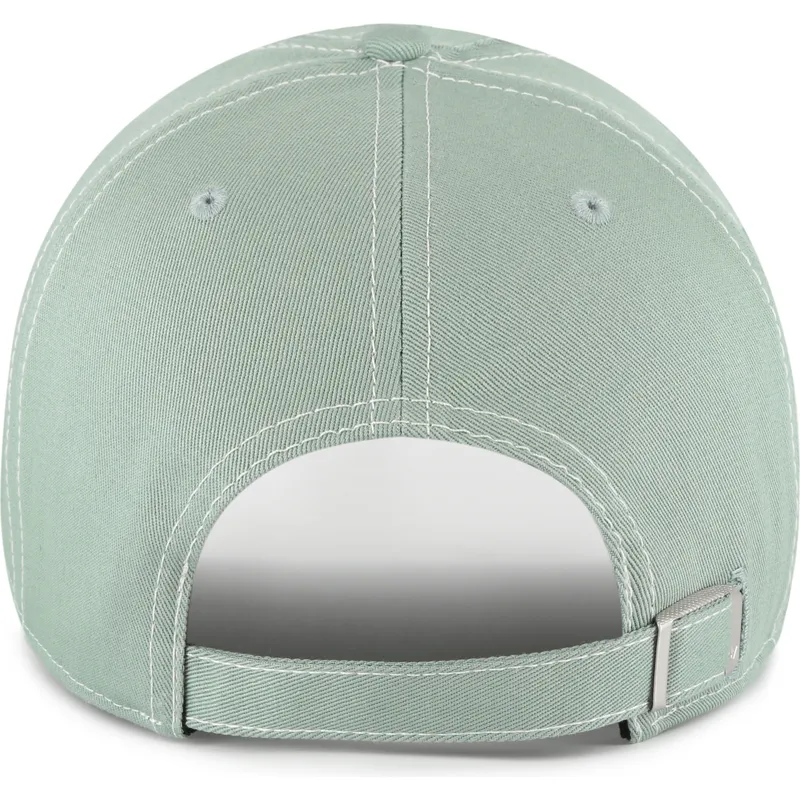 grune-verstellbare-curved-cap-clean-up-contrast-stitch-der-new-york-yankees-mlb-von-47-brand