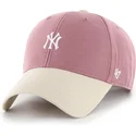 gebogene-rosa-verstellbare-kappe-mvp-base-runner-two-tone-legend-der-new-york-yankees-mlb-von-47-brand