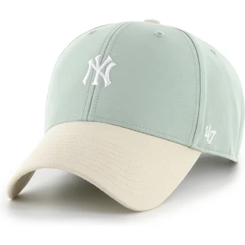 Mützen gebogen grün verstellbares band MVP Base Runner Two Tone Legend der New York Yankees MLB von 47 Brand