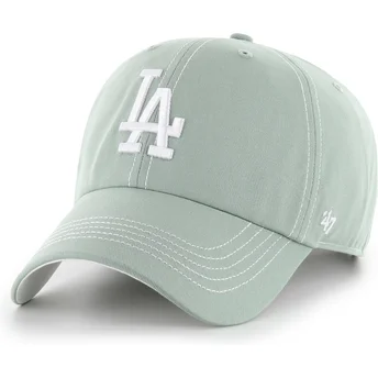 Casquette courbée verte ajustable Clean Up Contrast Stitch Los Angeles Dodgers MLB 47 Brand